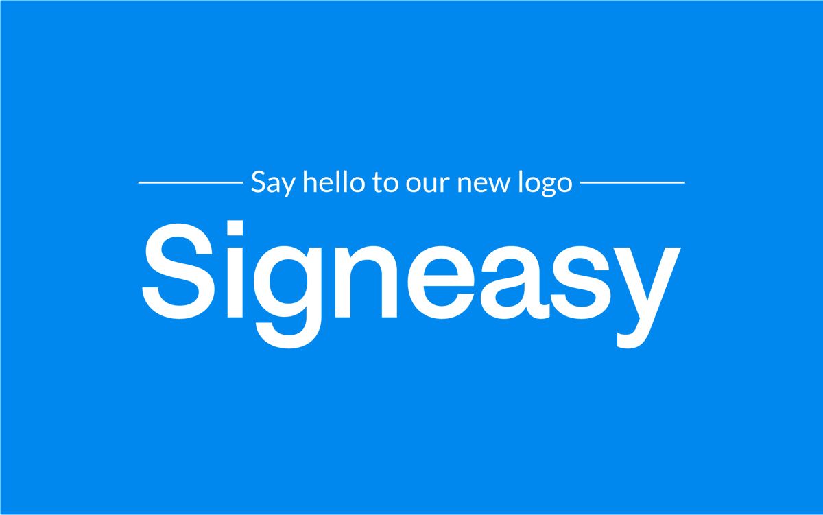 GetSigneasy's tweet photo. Signeasy has a brand new logo! It is simple, modern, and reflects the personality of our product and our people. Starting today, you’ll see the new logo across our touchpoints. Know more  👉 https://t.co/R6MlckZXA2
.
.
.
#rebranding #logochange #branding #newlook #redesign #logo https://t.co/jy8Hmsh9eY