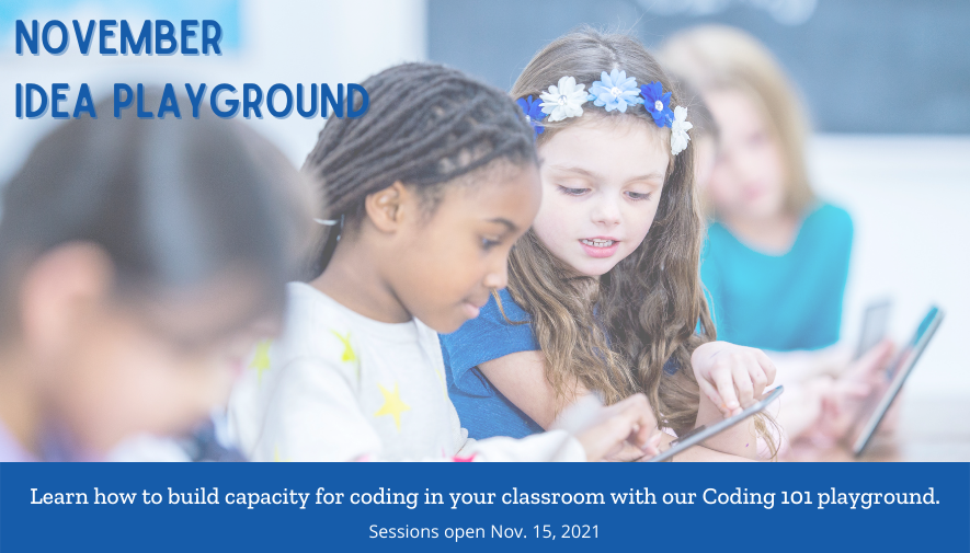 It's a good Monday, y'all! The #ideail November Playground is OPEN &amp; you can still register! You get to watch on your own time through 12/31 and earn PDH credit. This month's theme is all about #coding. @iCoachLindsay <a href="/amber_heffner/">Amber Heffner</a> 

Check it out: ideail.org/novplayground21
