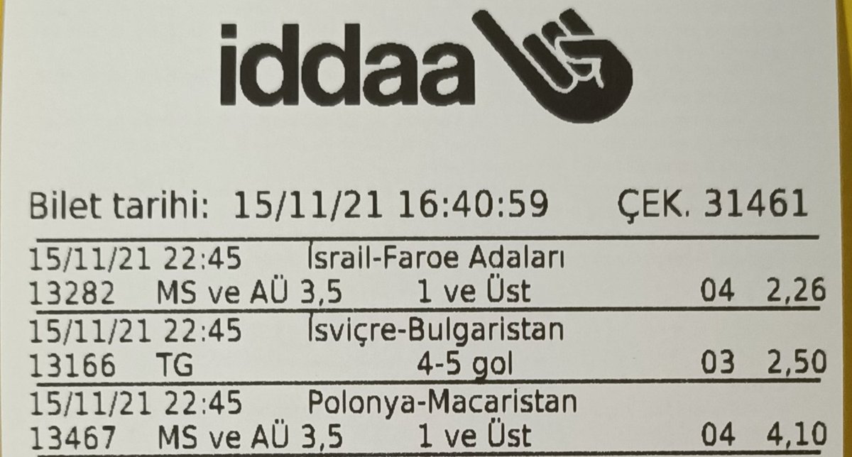 bizimkupon21's tweet photo. #15kasim #Pazartesi #iddaa #banko #Supriz #korner #Gol #sayilari #garanti #Gelmesini #Bekledigim #maclar 1 kupon gelmesini #bekliyorum #Bitcoin #Yargi yaraticaz #GARAN ti #herkese bol şans diliyorum #KARDESLERİM https://t.co/gqFxYapYW2