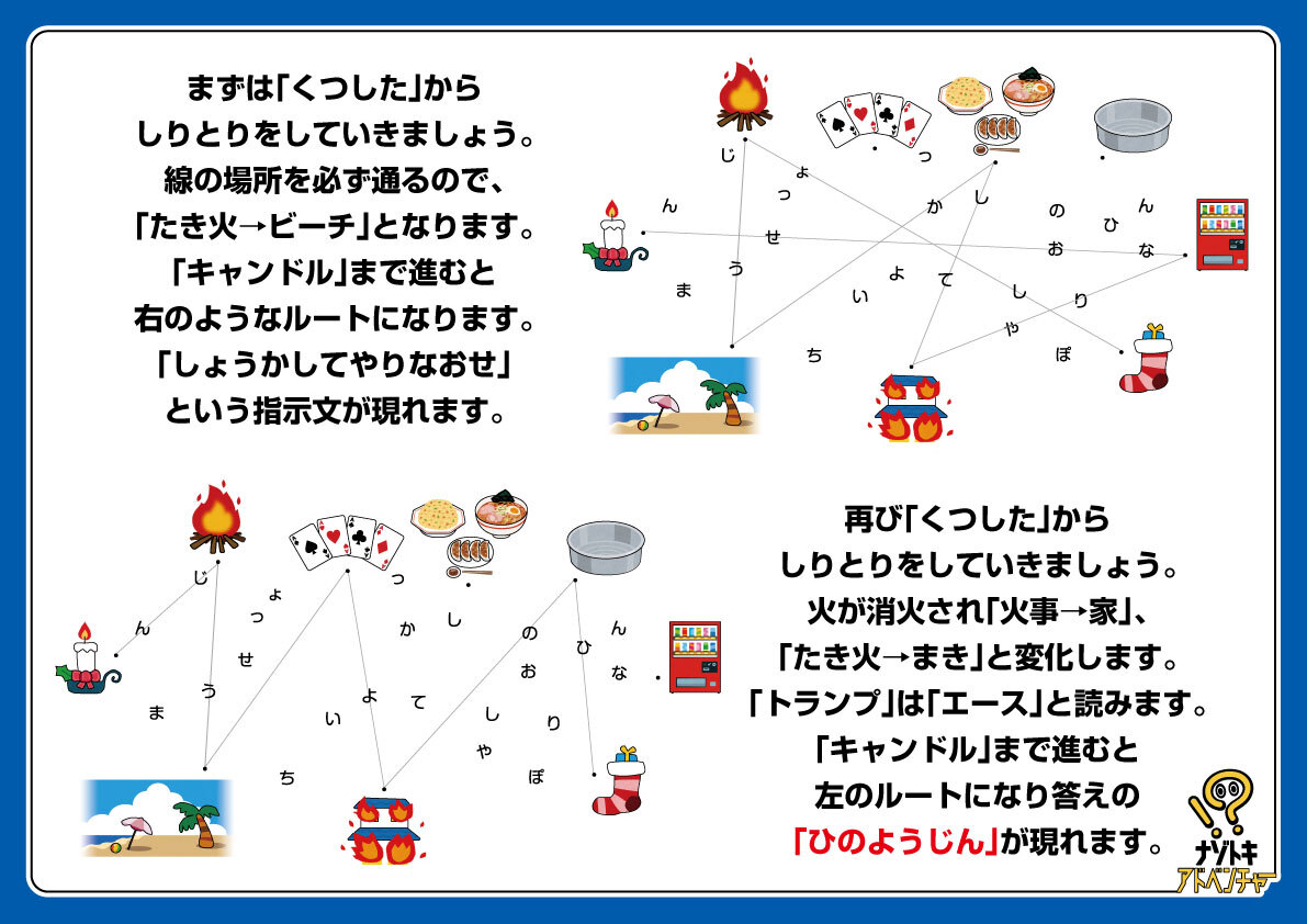 nazotoki_adv's tweet photo. 【答え合わせ】
ナゾを出した11月9日は、消防発足40年を記念���て制定された「119番の日」でした👨‍🚒🚒

「消防」にちなんだナゾ、いかがでしたか？
空気が乾燥してきたのでみなさんも「火の用心」！
※謎制作：@re_cursive_func

次は来週火曜の12:00です。
またお会いしましょう♪

#ナゾアド #謎解き https://t.co/tyqC0F2VSg