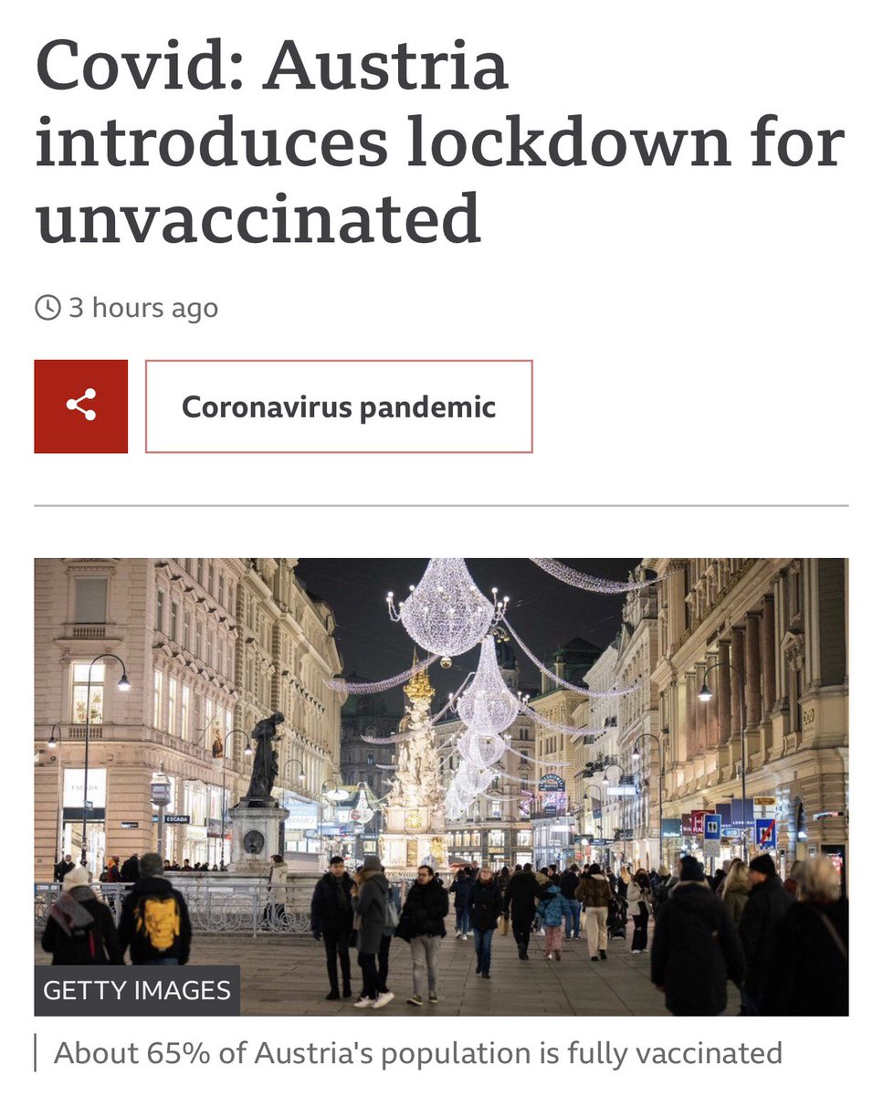 RalfGjoni's tweet photo. This is madness #Austria 😱🤯 There is no moral or scientific justification for such authoritarian measures @a_schallenberg @bkagvat 
A bad example for any liberal democracy in Europe… 😢😡 https://t.co/pjoIUf5gf1