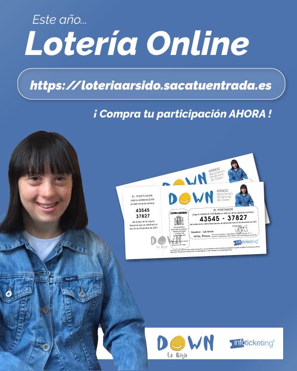 ¡¡Por fin!! Ya está disponible on-line nuestra lotería de navidad. Este año esperamos dar una alegría de las buenas, así que si quieres ganar, ya sabes… porque con la lotería de Arsido ganamos tod@s.¡¡SUERTE!! loteriaarsido.sacatuentrada.es