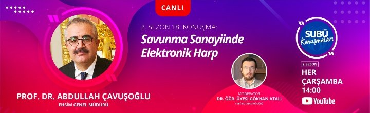 subu_sks's tweet photo. #SUBÜKonuşmaları 18

📌 Savunma Sanayiinde Elektronik Harp
🗣️ @_A_Cavusoglu 
🎙️ Dr. Öğr. Üyesi Gökhan Atalı
🗓️ 17 Kasım Çarşamba - 14.00 https://t.co/jU05DVlSkh