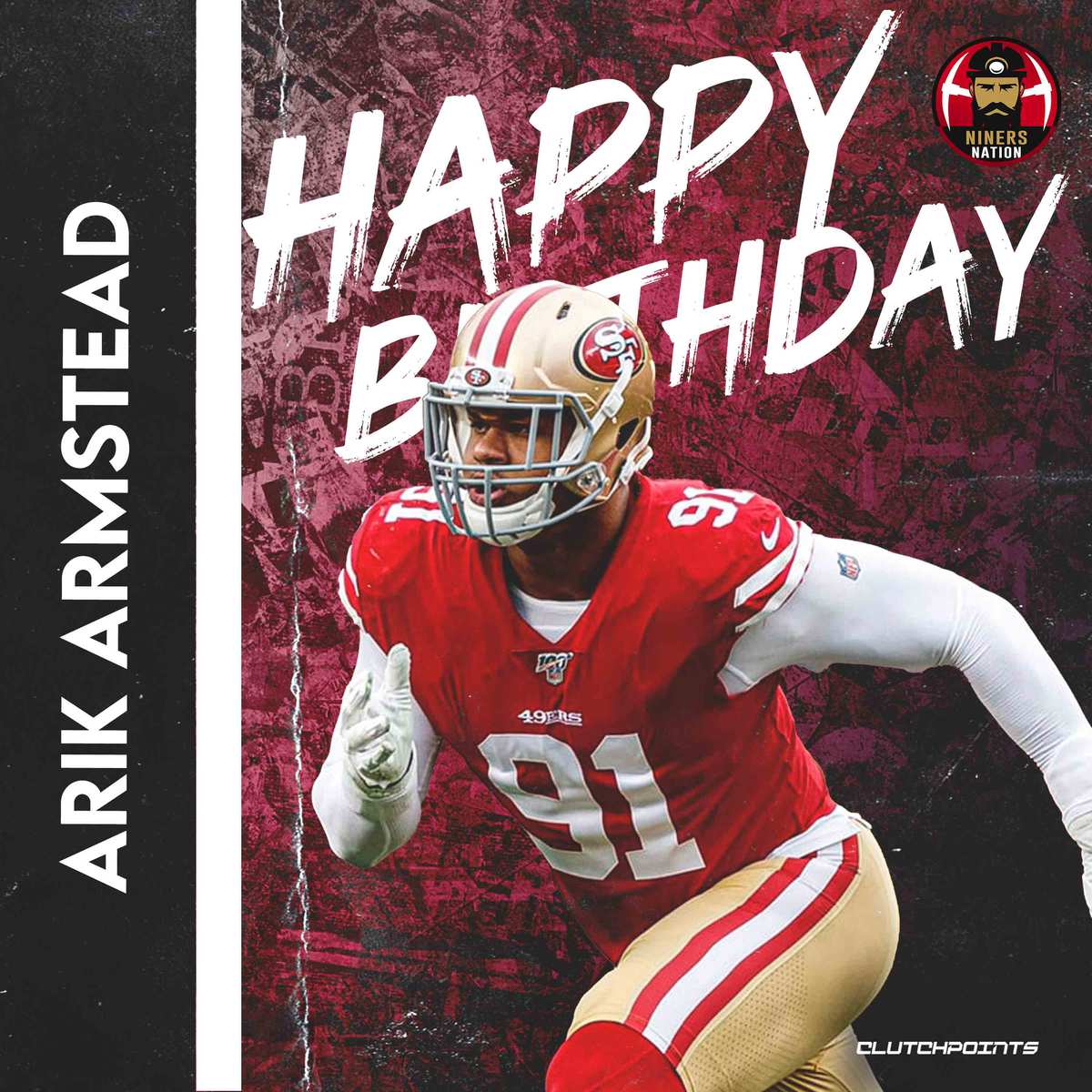 49ers Nation, join us in greeting our DE Arik Armstead a happy 28th birthday! 