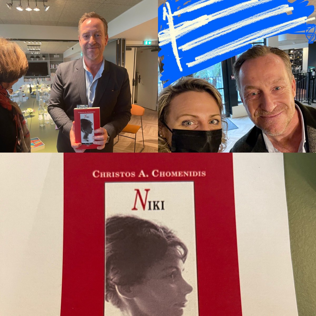 alexiaKefalas's tweet photo. An the winner is #Niki @CHOMENIDIS @EkdoseisPataki ⁦@VivianeHamy⁩ #Grèce #Greece #europeanbookprice #prixdulivreeuropéen #borgen https://t.co/ZmmqjBt7dg