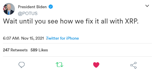 XRP_Productions's tweet photo. WHY DID THEY DELETE THIS RIGHT AFTER HE TWEETED IT?!?!  😮

#XRP #XRPtheStandard https://t.co/lhZLFookxE