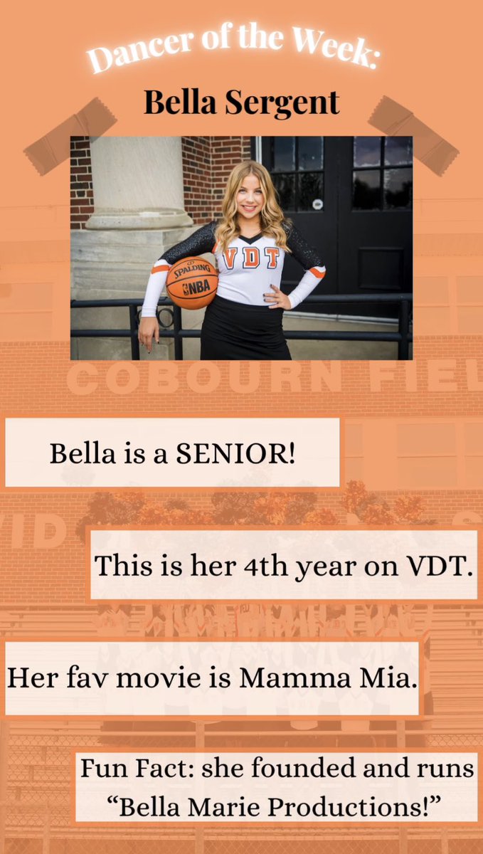🧡🖤Happy Monday Everyone! We hope you’re having a great start to your week. It’s time to introduce our newest Dancer of the Week: Bella Sergent!!🧡🖤 <a href="/bella_sergent/">Bella Sergent</a>