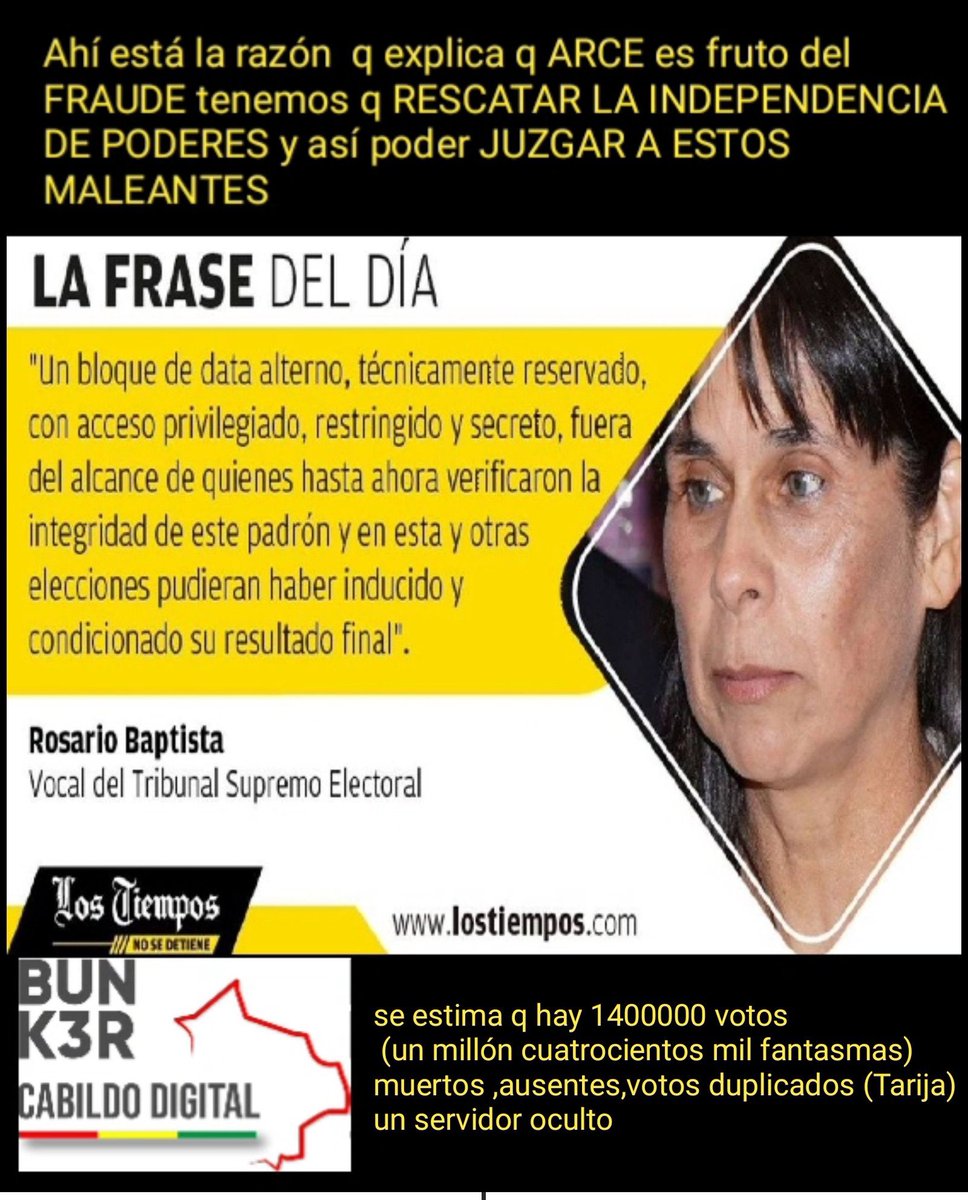 clavijo_israel's tweet photo. Si logramos corroborar con evidencia estas denuncia!! Vamos a exigir que el #Fraudulento @LuchoXBolivia @LaramaDavid  sean revocados del mandato y así poder #ANULAR LAS SIGLAS DEL #MAS-IPSP BOLIVIA DESPERTÓ CARAJO!! https://t.co/69078KYuB6