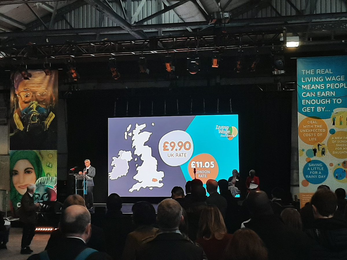 Living Wage Foundation (@livingwageuk) on Twitter photo “The subject of low-pay is close to my heart, I grew up in a low-income household and I know the difference the real #LivingWage makes”.
The <a href="/MayorofLondon/">Mayor of London, Sadiq Khan</a> <a href="/SadiqKhan/">Sadiq Khan</a> joins us at the London #LivingWageWeek event, and announces the new London Living Wage to £11.05/hour. “The subject of low-pay is close to my heart, I grew up in a low-income household and I know the difference the real #LivingWage makes”.
The <a href="/MayorofLondon/">Mayor of London, Sadiq Khan</a> <a href="/SadiqKhan/">Sadiq Khan</a> joins us at the London #LivingWageWeek event, and announces the new London Living Wage to £11.05/hour.