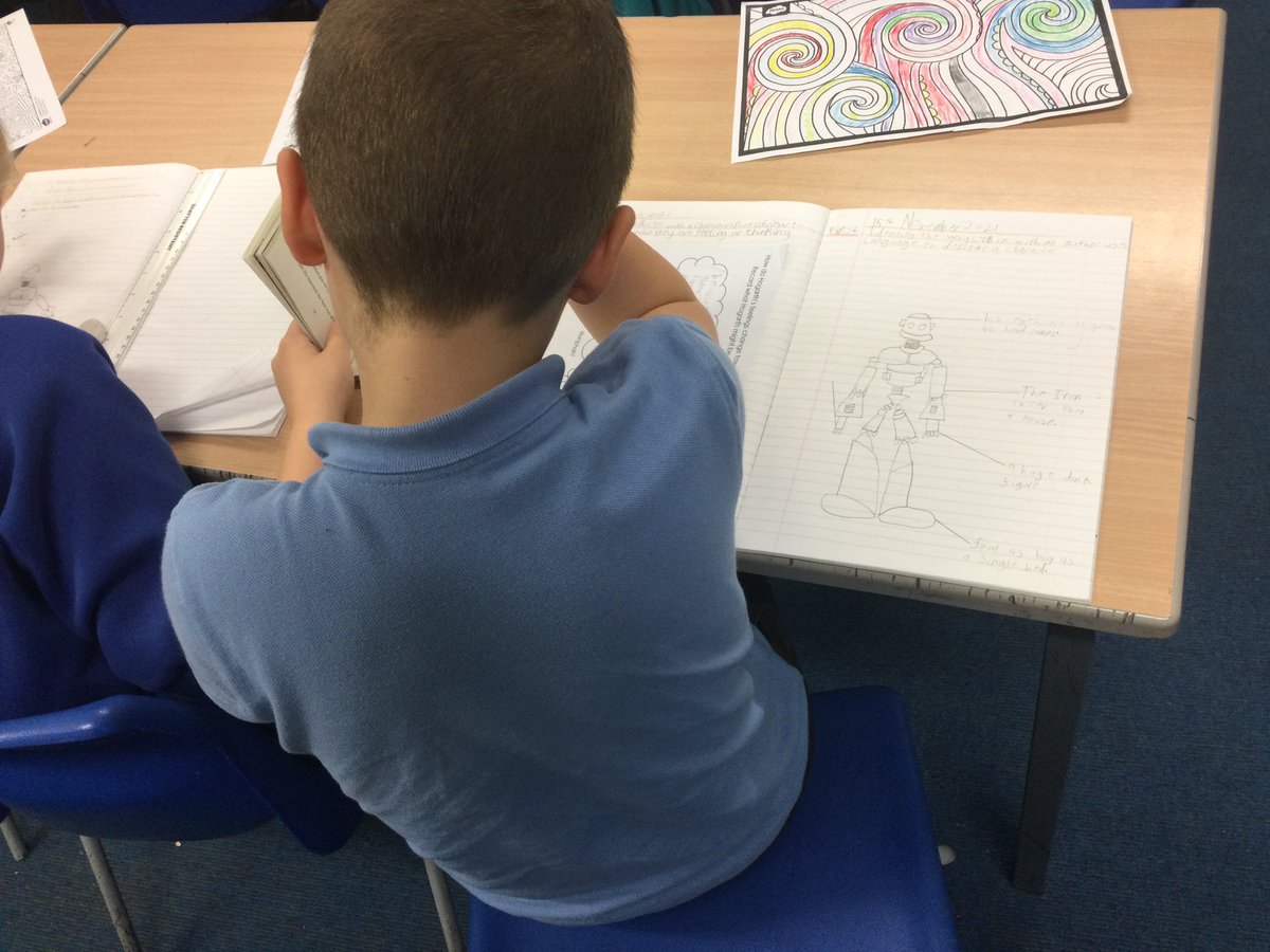 LSTClass07's tweet photo. We are working so hard in Guided Reading to identify ways in which an author uses language to describe the Iron Man#STPSGuidedreading https://t.co/jy3XUisCdK