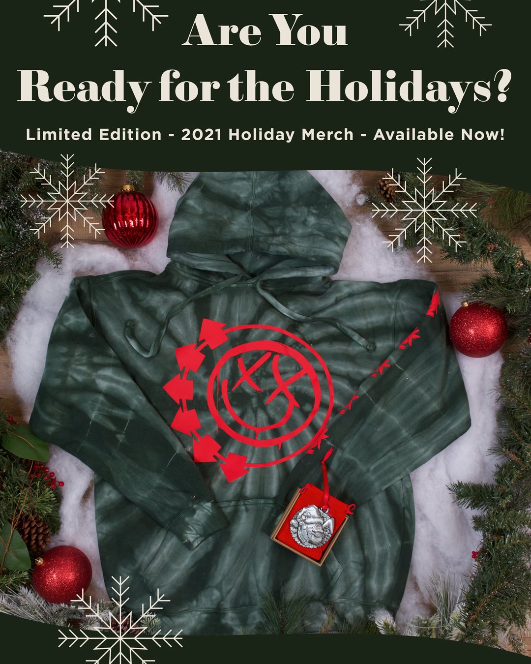 blink-182 on X: Limited edition merch for the holidays now available on  https://t.co/Uhty0IAzLN https://t.co/z2h4euvQOn / X