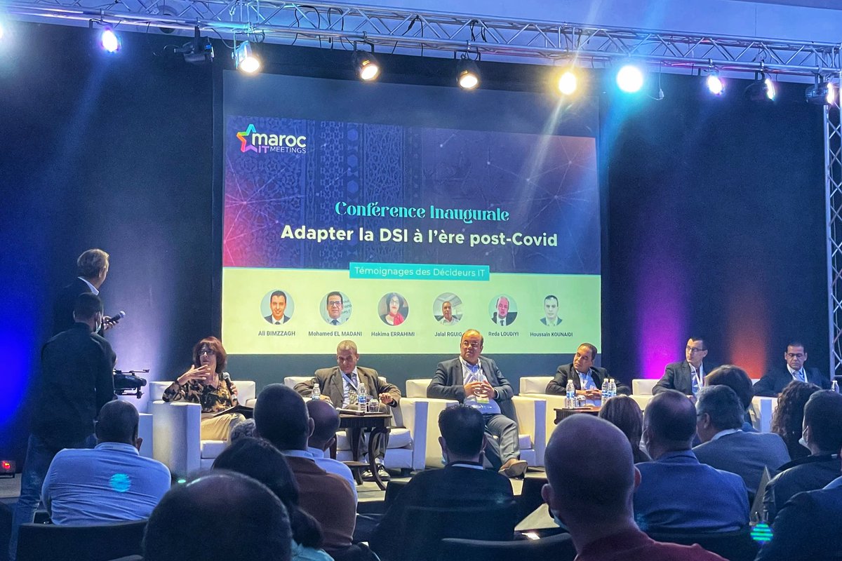 Pandora Box (@pandoraboxmaroc) on Twitter photo En direct du <a href="/MarocItMeetings/">MarocItMeetings</a> la rencontre annuel des décideurs IT des grandes entreprises et administrations marocaines, pour discuter de la transformation digitale et l’adaptation de la DSI à l’ère post-Covid. En direct du <a href="/MarocItMeetings/">MarocItMeetings</a> la rencontre annuel des décideurs IT des grandes entreprises et administrations marocaines, pour discuter de la transformation digitale et l’adaptation de la DSI à l’ère post-Covid.