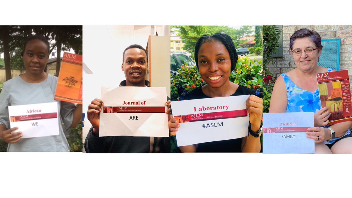 iruka_okeke's tweet photo. @AfrJLabMed Editorial Office is delighted to be attending #ASLM2021 this time joining the virtual conference from 3 continents. If you are at the meeting, be sure to stop by our virtual booth. Like @ASLM_News, it's our journal’s 10th birthday too! #ASLMfamily. https://t.co/MQwBN07I4I