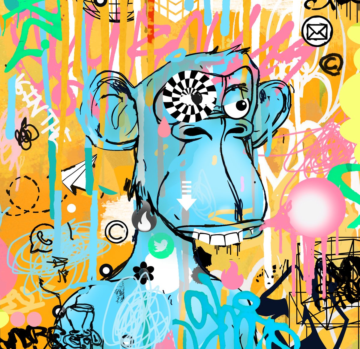 ZamArtist's tweet photo. Derivative Ape 026 (Bubblegum Punk IV)
@ApeDao @ApeDAORemix @BoredApeYC @yugalabs @NinoSip
#BoredApe #BAYC #ApeDAO #aApeRemix #ApeDerivative https://t.co/ciyvlpKhJu