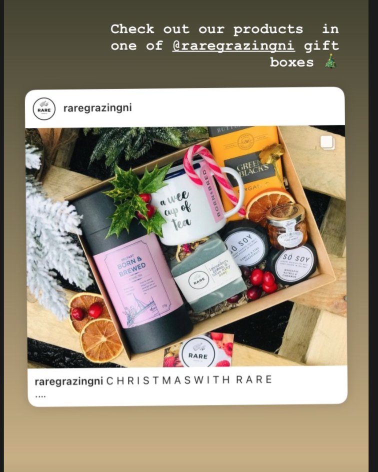 bornandbred_ni's tweet photo. We love being part of other gift boxes!
Rare Grazing NI added our Born & Bred tea goodies to their 'Christmas with Rare' gift box. How perfect 🎁
#supportlocal #businesscollab #christmasgiftbox https://t.co/KCebk38PN0