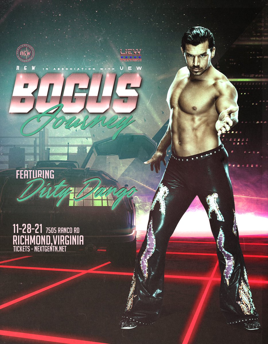 NextGenTN's tweet photo. Matches have already been announced for NGW’s Bogus Journey! With more matches to be announced, including a HUGE one tonight!

Check out our Bogus Journey, November 28th in Richmond, Virginia! 

In association with United Elite Wrestling!

Get 🎟 at:
https://t.co/WhXJqxgJId https://t.co/mdu2HE2RuE