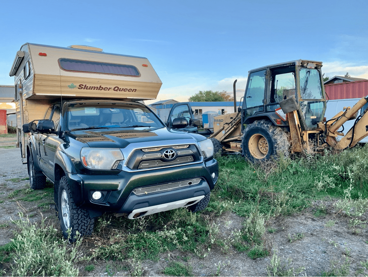 An AirBnb for $23? Yup! Porta-potty and Wifi included. Power and water - NOT! Read all about our writer's unusual, but comfortable night in an industrial parking lot near the #Tsawwassen Ferry in BC's Fraser River Valley. ow.ly/Gm3x50GMWlX