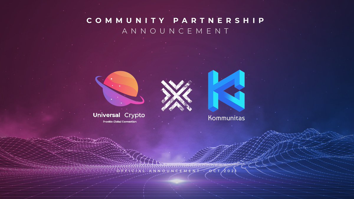 kommunitasnet's tweet photo. Hi, $KOMmunity!

🥳 We are excited to announce our next community partner with @cryptoproject05 🪐

🔐 Universal Crypto is an educational and promotional community based in Asian countries. Universal Crypto is full of investors and traders. https://t.co/QqYdMMgQbp