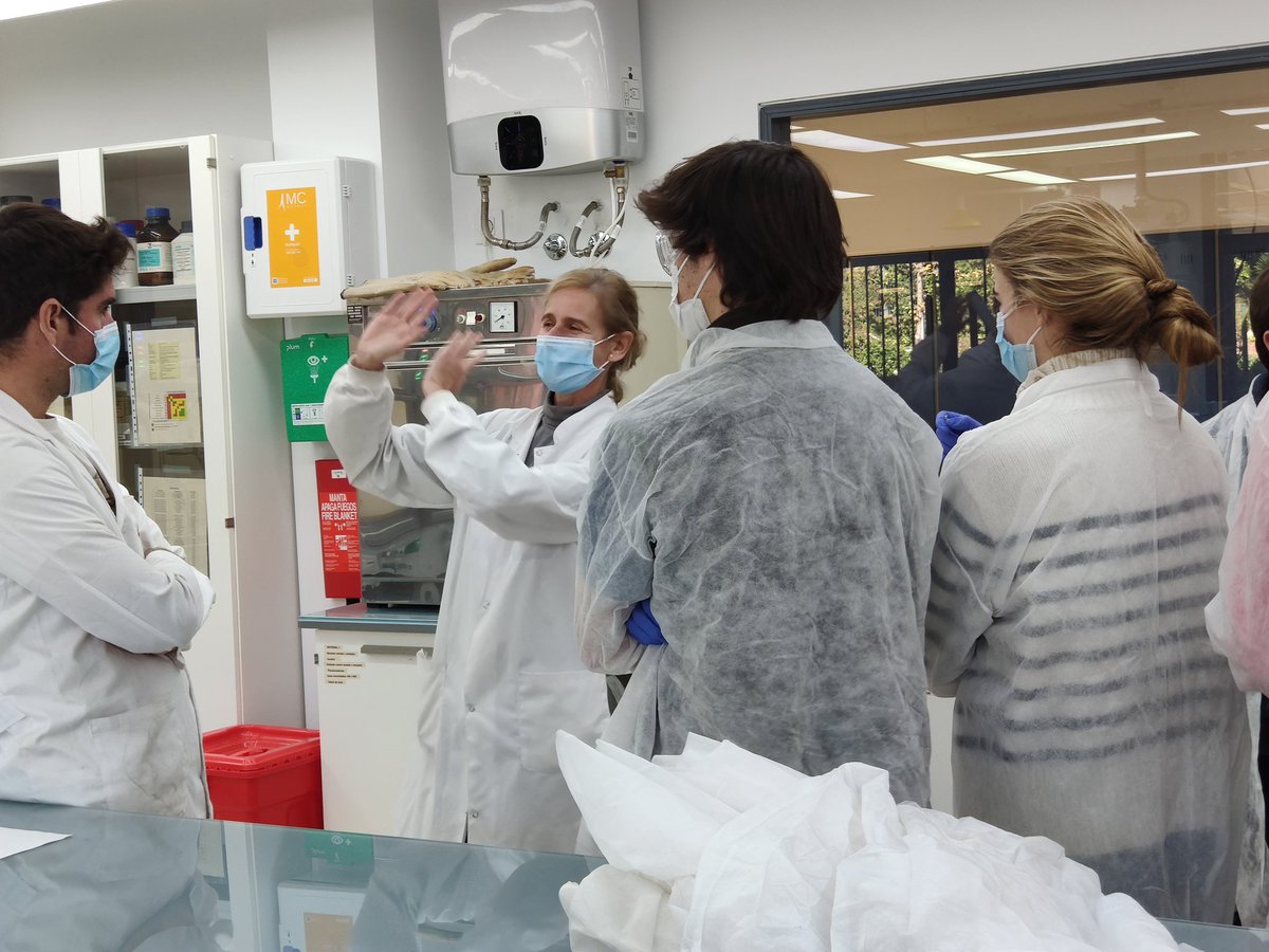 ferstolle's tweet photo. Hoy estamos con los alumnos del @CNSRecuerdo en @FarmaciaCEU aprendiendo de grupos funcionales y de su reactividad https://t.co/gHBGGewmrv