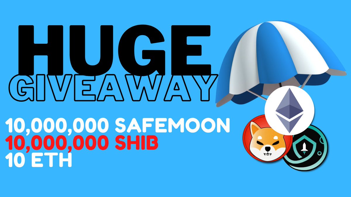 10,000,000 #SAFEMOON, 10,000,000 #SHIB and 10 #ETH AIRDROP to 10 Lucky People

RULES:
1️⃣ Follow <a href="/ObserverNFT/">NFT Observer</a> and @Kedruga
2️⃣ Like &amp; Retweet this tweet
3️⃣ Comment your address