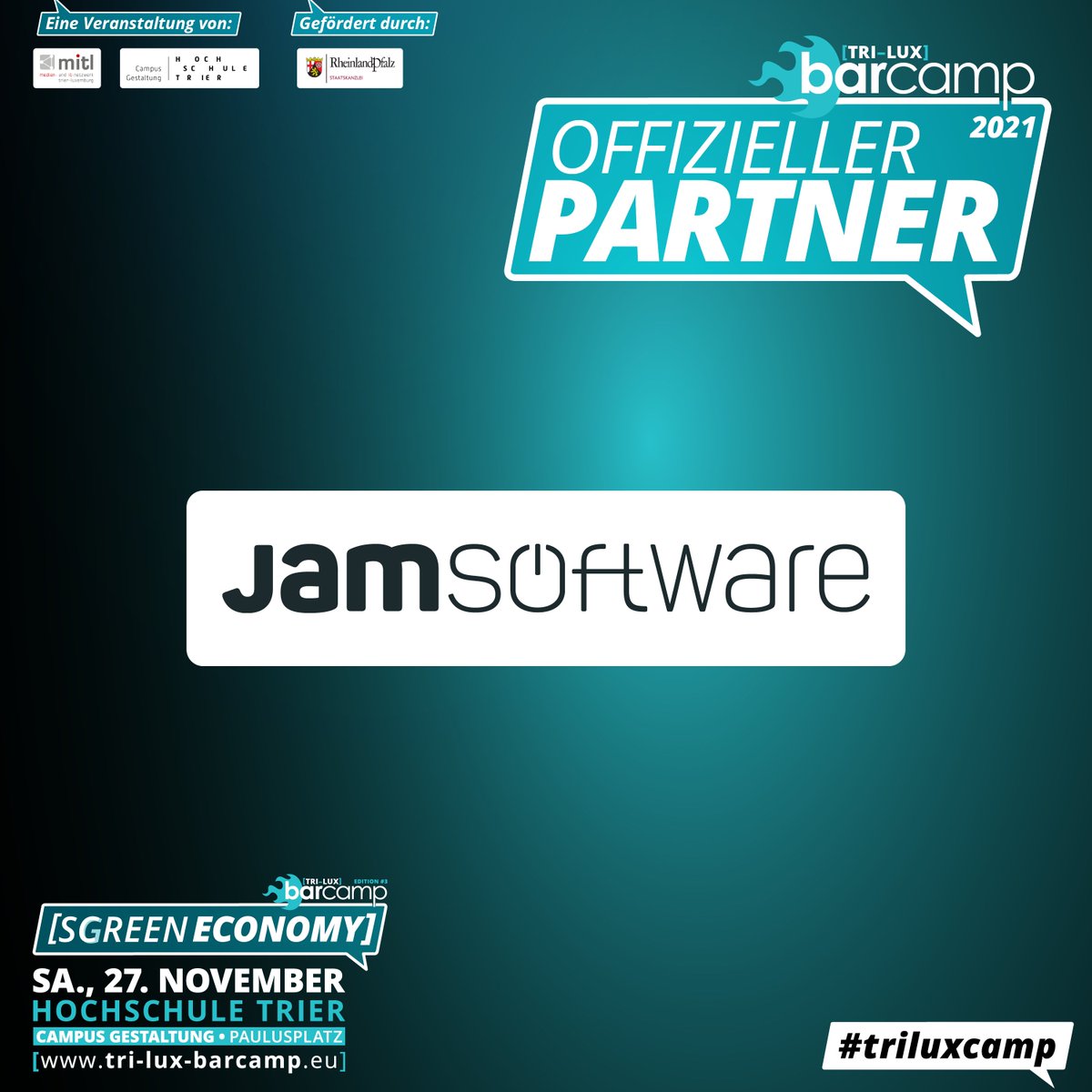 triluxcamp's tweet photo. Bühne frei für @jamsoftware 👍 Beim diesjährigen Barcamp tritt sie als Silber-Sponsor auf.
JAM Software ist vor allem für TreeSize bekannt – ein praktisches Tool zur Speicherplatzverwaltung auf Windows-Rechnern und Servern.
#jamsoftware #treesize #triluxcamp #barcamp #trier https://t.co/TZwEF9hBro