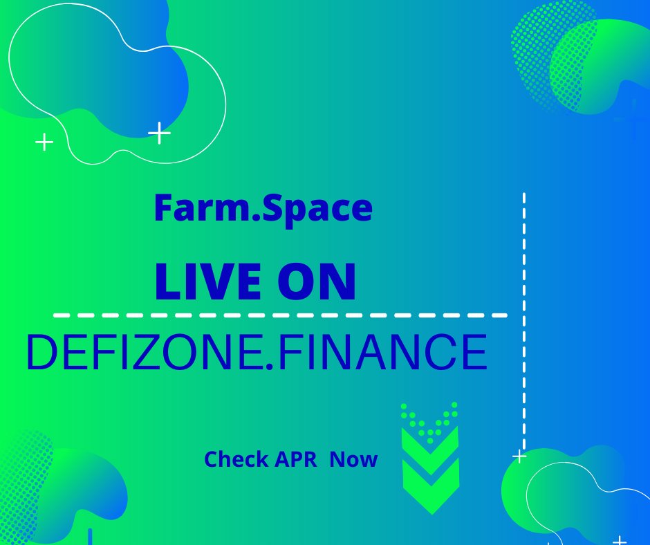DefiZone.Finance (DeFi Farms Aggregator) (@defizonefinance) on Twitter photo Farm.Space listed on Defizone.Finance
Space TVL - $1.08 Million
Audited & Reviewed
APR - Upto 205%
12 Token pairs
<a href="/farmdotspace/">farm.space</a> Farm.Space listed on Defizone.Finance
Space TVL - $1.08 Million
Audited & Reviewed
APR - Upto 205%
12 Token pairs
<a href="/farmdotspace/">farm.space</a>