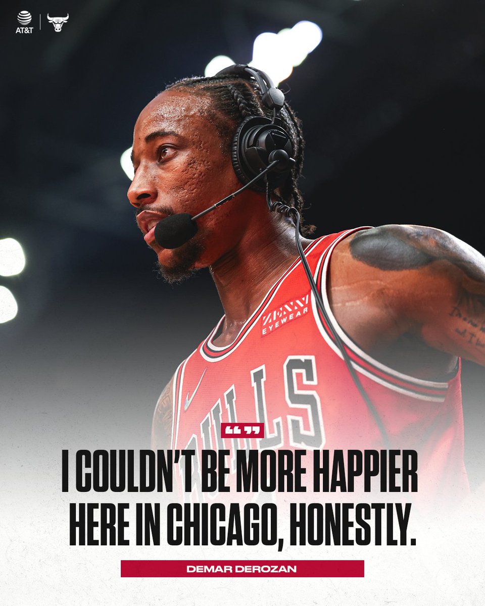 chicagobulls's tweet photo. "It works out 1000% perfect when it needs to."

@ATT | @DeMar_DeRozan https://t.co/wqgoXfWo6t