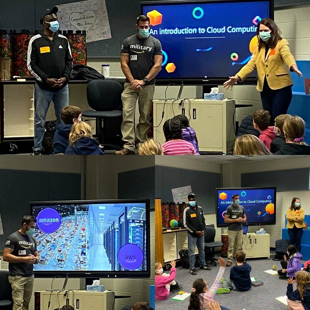 RoundHillES's tweet image. Special thanks to Chris Thames and his Amazon Web Services team for coming in to teach our 2nd-5th graders about THE CLOUD. #RHLcodes #rhes21 #lcpscodes instagr.am/p/CWTKD4QrGLR/