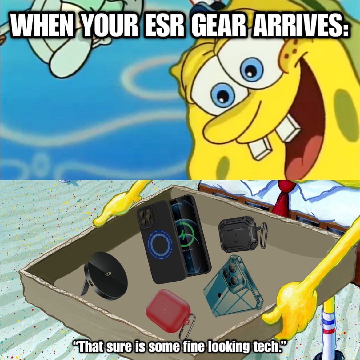 esrtechofficial's tweet photo. If you don't know, now you know!
Thanks, @theherosource ๐
#ESR #ESRgear #meme #happymonday #techmadeeasier #SpongeBob #linkinbio https://t.co/Izwl2gpU5K