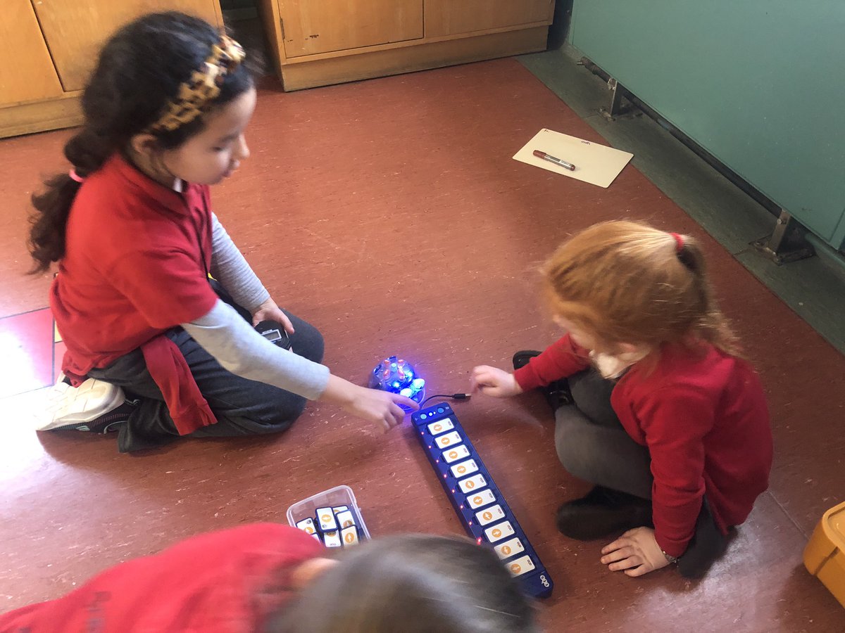 OrmistonPrimary's tweet photo. P4 are LOVING teaching P1C all about programming and directions using the bluebots. We planned lots of fun activities for them! https://t.co/tS54bdVzCc