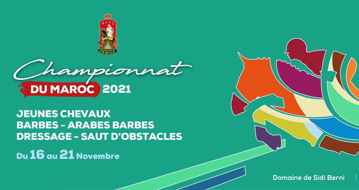 frmse_ma's tweet photo. 🏆🇲🇦Le Championnat du Maroc des Jeunes Chevaux et chevaux Barbes et Arabes-Barbes débutera demain par les épreuves qualificatives de dressage.
Le Programme Officiel de cette édition : https://t.co/xUm7gCMpad
#frmse #CDM21 #ChampionnatduMaroc2021 #jeuneschevaux #chevauxbarbes https://t.co/0l7u8qpJ0f