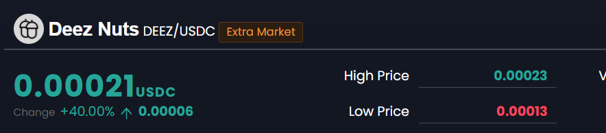 $DEEZ is up 20% on the day!!

Hop in before we launch to the moon🚀🚀📈!!!

#DEEZ #DeezNutz #Solana #cryptocurrencies