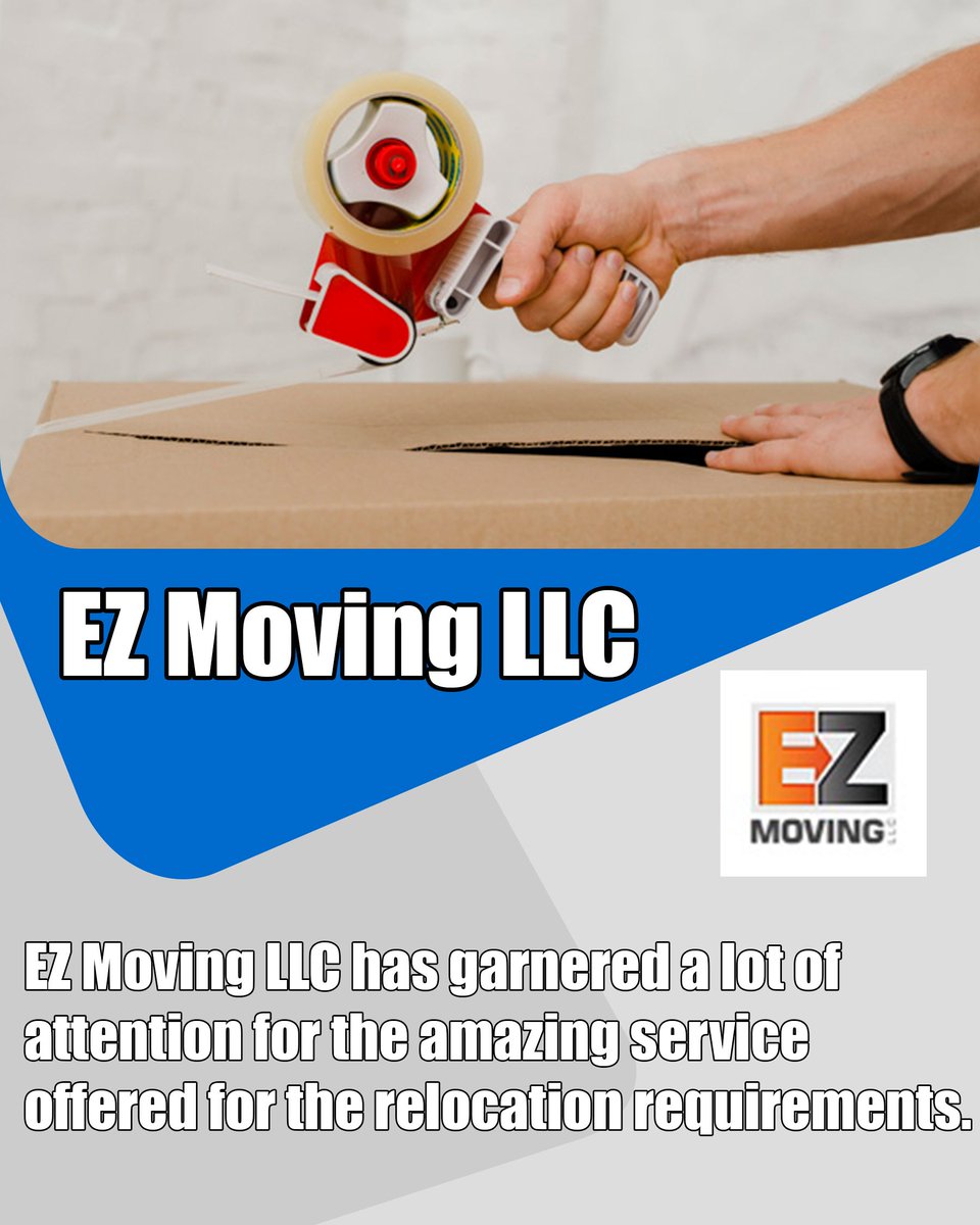 EZMovingLLC1's tweet photo. EZ Moving LLC has garnered a lot of attention for the amazing service offered for the relocation requirements. Contact the movers at https://t.co/jtxVOL9MFi  if you need help. #movinghouse #househunting #realestateagent #movingservices #localmovers https://t.co/EIfLnNFtiR