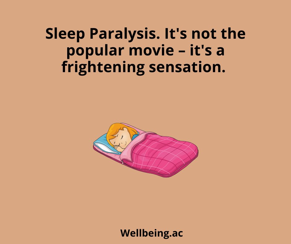 GoFlocker's tweet photo. One of the major causes of sleep paralysis is sleep deprivation, or a lack of sleep. A changing sleep schedule, sleeping on your back, the use of certain medications, stress, and other sleep-related problems.
.
.
#wellbeingacademy #sleep #yoga #anxiety #meditation https://t.co/1fa1kIlSjZ