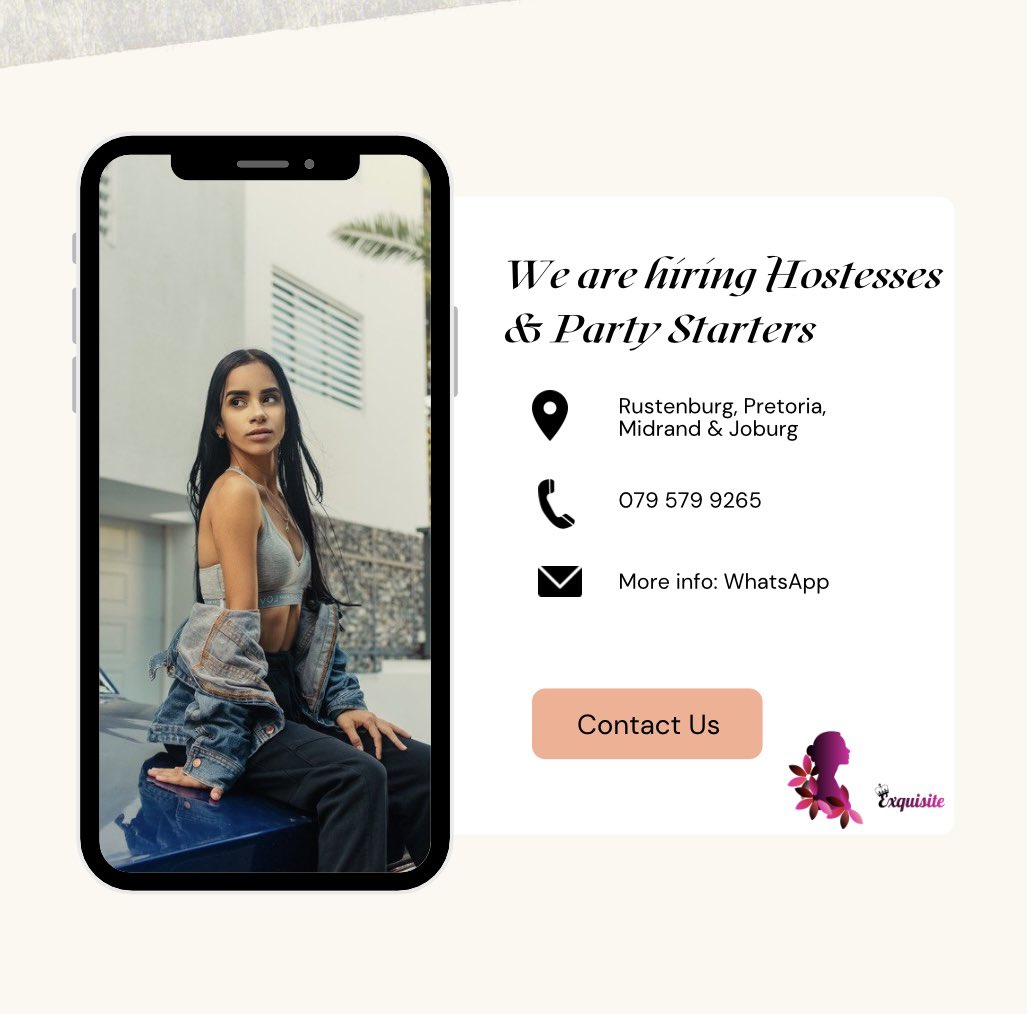 jess_dlamini's tweet photo. WhatsApp the number on the poster for more information. #GirlTalkZA #level5 #hostess #Altitude #Midrand https://t.co/SBGtchsgEd