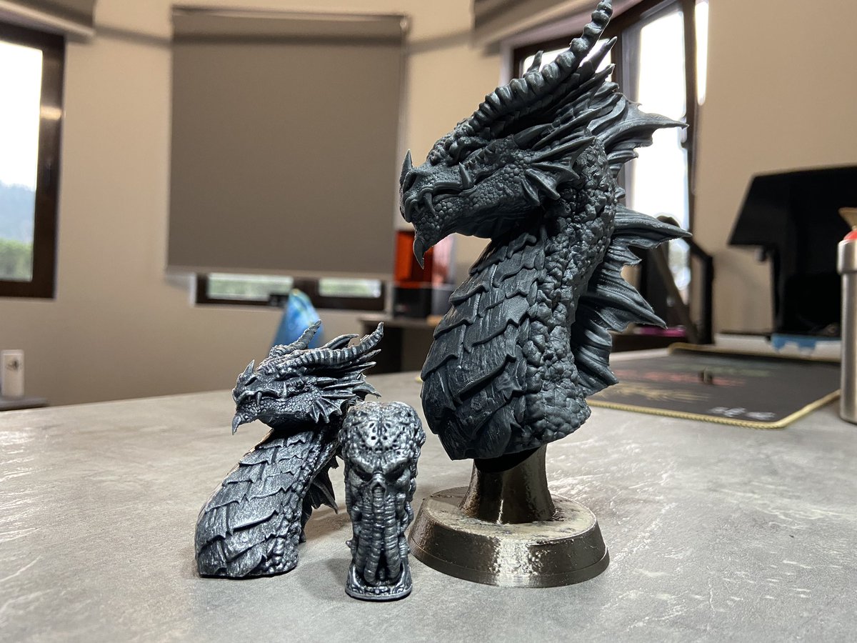 fotismint's tweet photo. After all the proper testing and tweaking i can say im very satisfied. Pre-supported files worked like a charm, (thank you @CharroZuck ) speed was phenomenal and all i care now is to paint this bust😁
#3Dprinting #sl1s #prusa https://t.co/jIwZoO7PTz