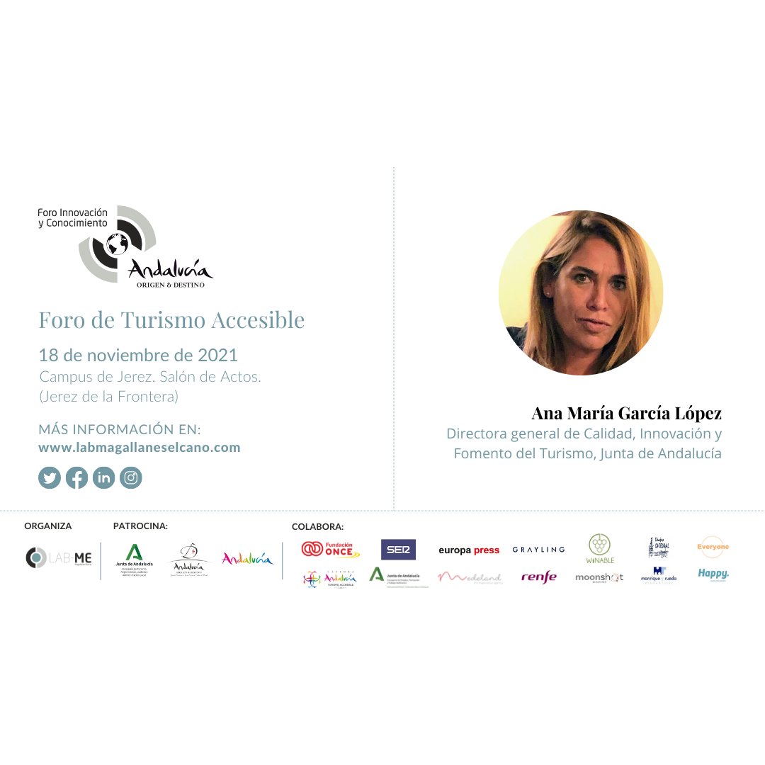 🔵 Un espacio moderado por @maruhermon_cs, delegada de #Turismo de la <a href="/AndaluciaJunta/">Junta de Andalucía</a> en #Cádiz y que contará con las aportaciones de <a href="/NinaAngar/">Ana Garcia</a>, directora General de Calidad, Innovación y Fomento del Turismo, <a href="/AndaluciaJunta/">Junta de Andalucía</a>; (...)