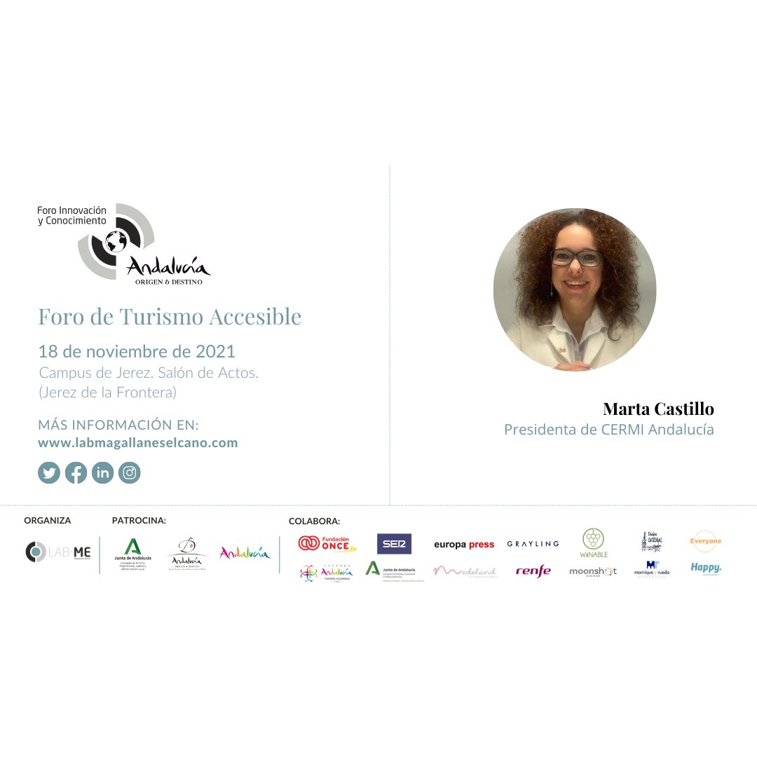 (...) José Antonio López, director de la Cátedra de Turismo Accesible e Inclusivo de <a href="/univcadiz/">Universidad de Cádiz</a>; <a href="/_AnaCarrera/">Ana Carrera</a>, vicepresidenta del Instituto de Empleo y Desarrollo Socioeconómico y Tecnológico de la <a href="/diputacioncadiz/">Diputación de Cádiz</a> (IEDT); y <a href="/MartaCastiDiaz/">Marta Castillo Diaz</a>, presidenta de <a href="/CERMIAndalucia/">CERMI Andalucía</a>.