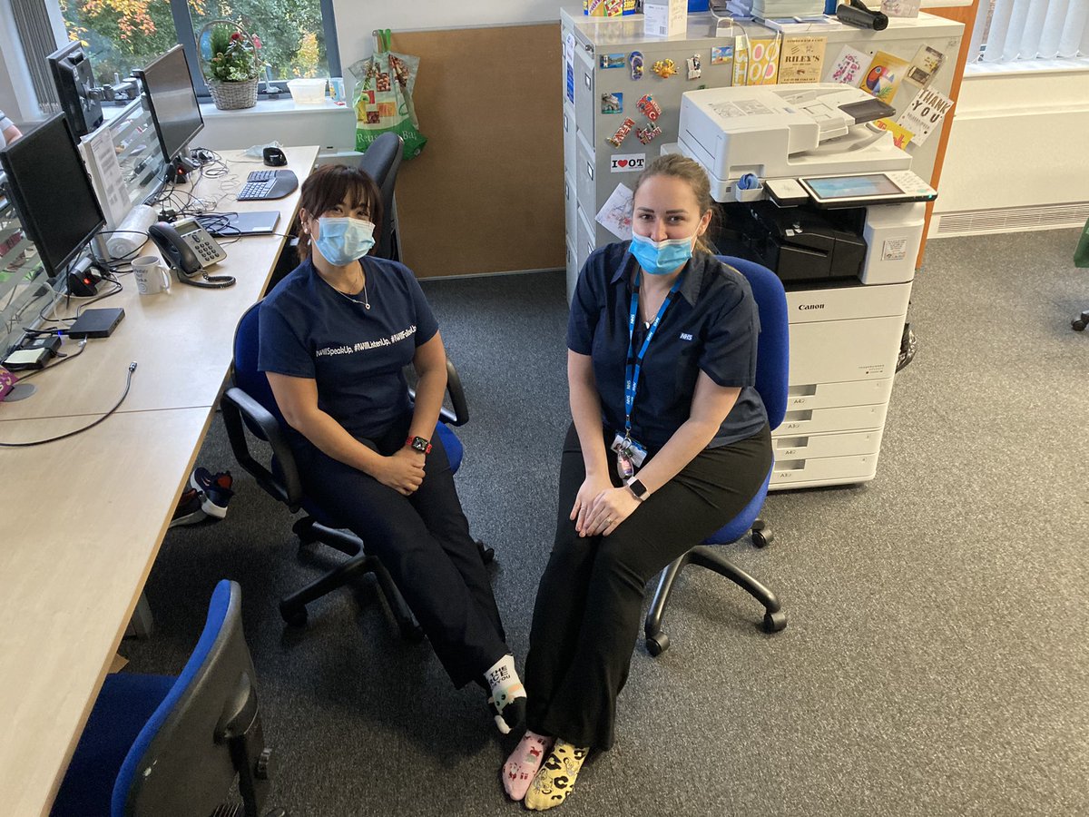 gie_pen's tweet photo. @Mersey_Care  @LoisNewitt @Bunjumin Here’s the Planned Therapy - ICRAS Team1 wearing our odd socks for anti bullying week awareness; be a buddy &amp; not a bully! #iwillspeakup #iwillkistenup #iwillfollowup https://t.co/ImTxmoIAYu