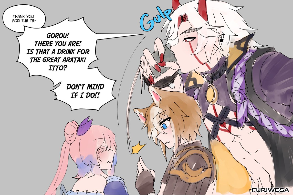 furiwesa's tweet photo. Kokomi Horny Adventure part 4 [ ft itto and sara]

#kokomi #gorou #ittosara https://t.co/HRBwMYQWuE