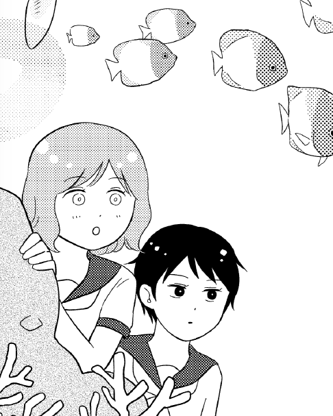 本日発売!ハルタvol.89に、ナッちゃんはテンションで水深が変わる3話が載っています(たぶん)。お魚たっぷりめです。電子版もあり〼https://t.co/e0AI1OHh1g
