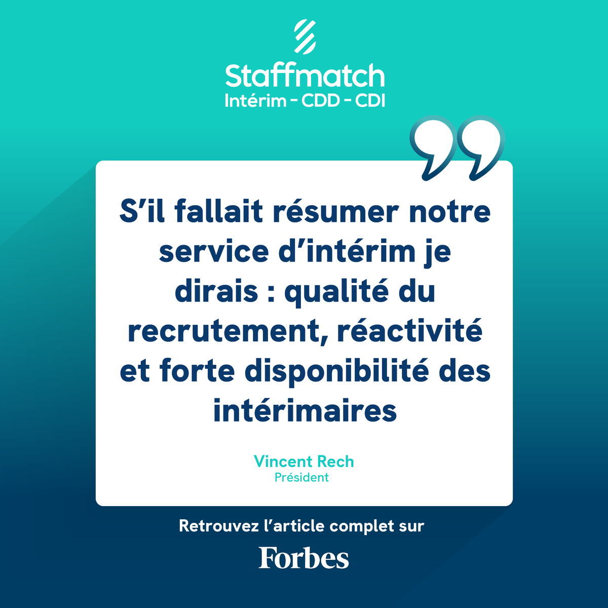 Découvrez Staffmatch à travers l'interview de notre président Vincent Rech chez Forbes #Brandvoice 🚀 forbes.fr/brandvoice/rea…