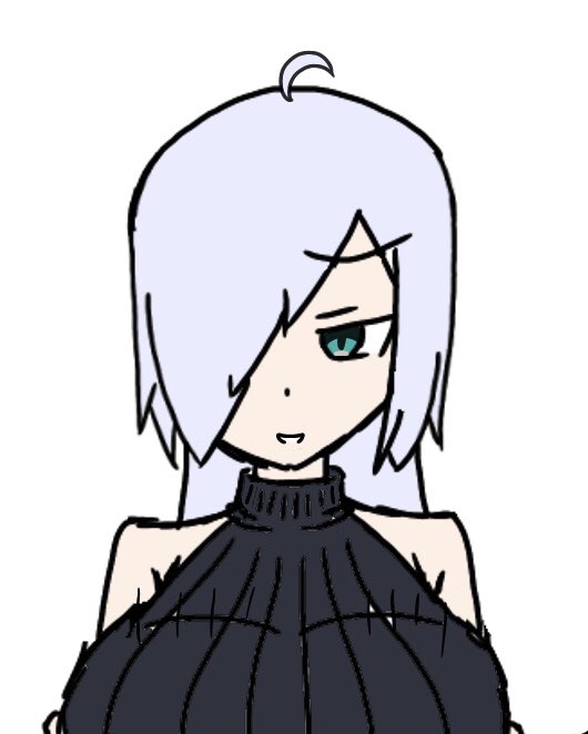 ラフでぅ
見せる勇気がないので上半身だけ 