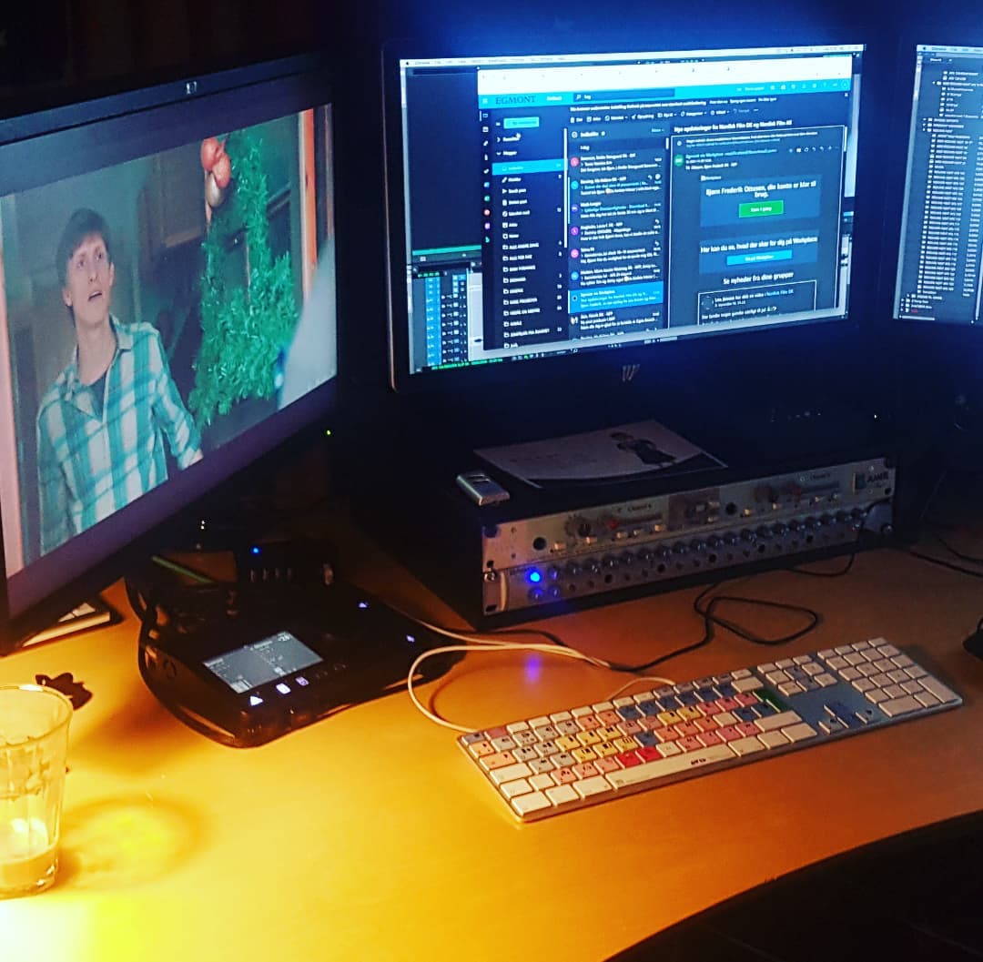 merging_tech's tweet photo. @Nordiskfilm  using Anubis and Hapi as a multichannel monitoring device for #dolbyatmos #editingsuite with #roomcorrection

#whereismyanubis #audiointerface #audiomonitor #protools #protoolshd #avidprotools #soundengineer #audioediting #foley #audiocinema  #merginganubis https://t.co/Bq0FIk1SBF