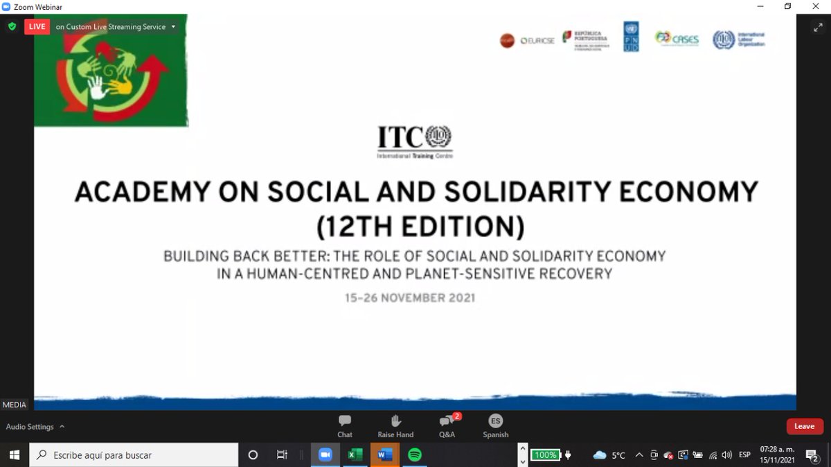 arreolasan's tweet photo. Hoy inicia la 12a. Academy on #SocialAndSolidarityEconomy del @ITCILO 
Puedes seguir todas las sesiones plenarias y revisar el programa aquí👇
 https://t.co/KcqY1O0iXc 

@CiriecM @confederacoop https://t.co/mYserTGLmD