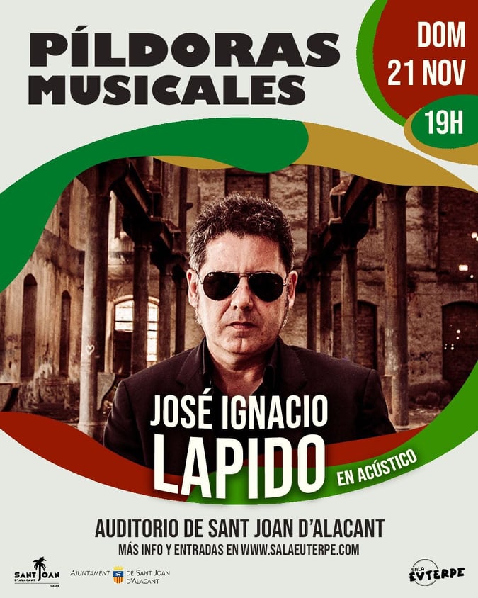 La terna de opciones que nos propone la <a href="/SalaEuterpe/">Sala Euterpe</a>  : 

- Jueves 18 - 21.00h - IMPRO con Mala Letra 
- Sábado 20 - 22.00h - Pipo &amp; Travelin'Band 
- Domingo 21 - 19.00h - <a href="/JI_Lapido/">José Ignacio Lapido</a>  en la Casa de Cultura de Sant Joan. 

alicantelivemusic.com/esta-semana-en…