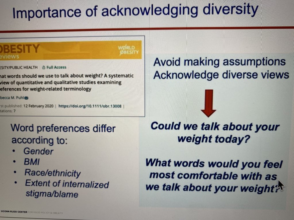 Listening in to @BDA_Obesity webinar on #weightstigma - the words you use as a HCP matter! @ICPObesity