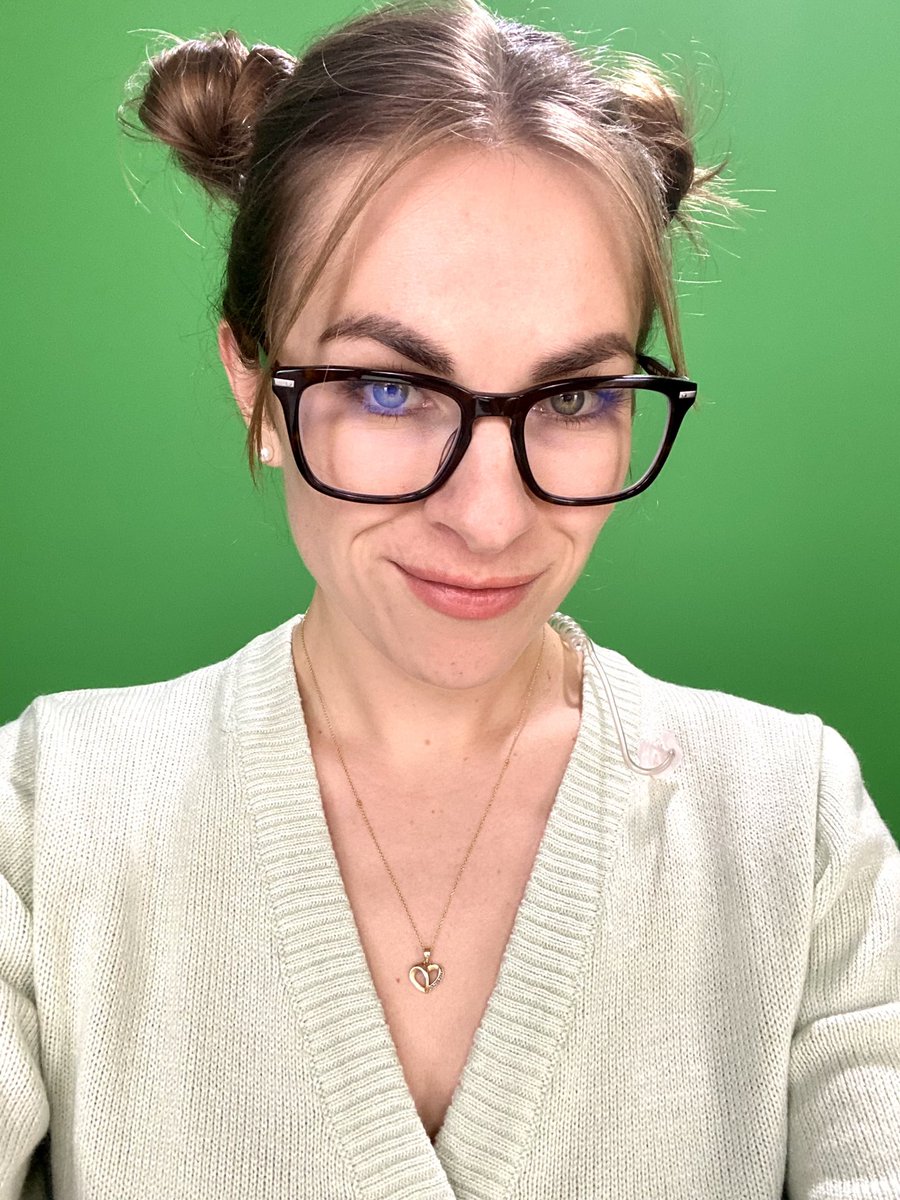 NaomiTukker's tweet photo. Looks like I’m getting a software upgrade 👩💻🤓
#work #roboteye #greenscreen https://t.co/R0JGi6cqRa