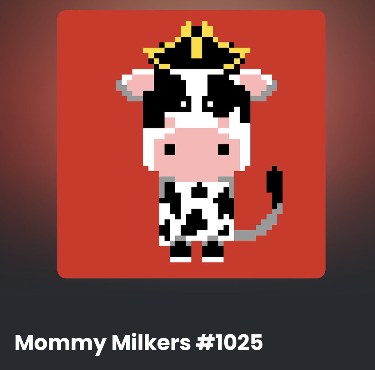 Mommy Milker #1025
🤍🐮🥛🍪
Check out my links in bio!
opensea.io/assets/matic/0…
#NFT #NFTCommunity #NFTs #nftart #shiba #ShibaCoin #NFTartist #NFTarts #NFTshill #ETH #Polygon #ELON #hopingforfirstsale #opensea #OpenSeaNFT #NFTcollectibles #nftcollectors #openseanfts #NFTLAUNCH