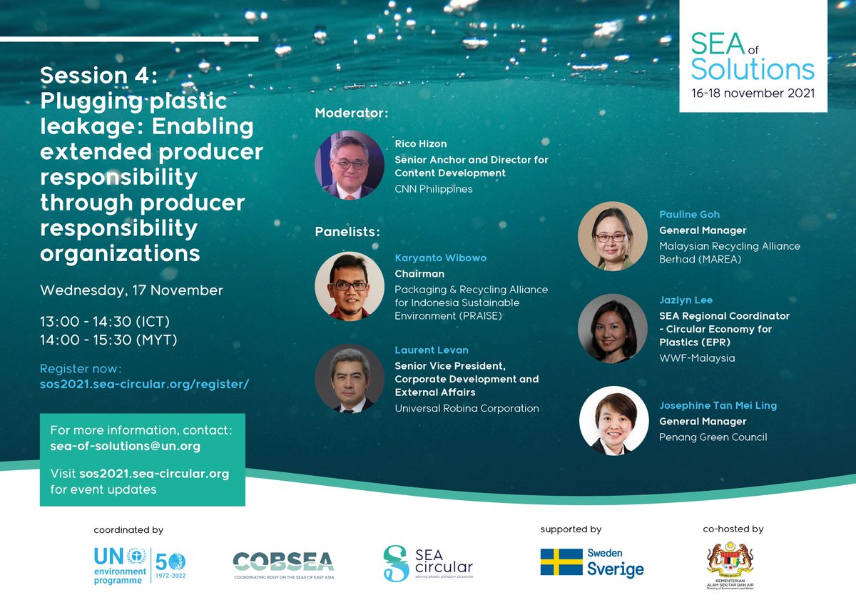karyanto_wibowo's tweet photo. Will join the discussion to identify effective strategies for implementing EPR and enabling producer responsibility organizations to scale up, bring more actors in the plastic value chain on-board in ending plastic leakage into the environment. #praiseindonesia #circulareconomy https://t.co/9TQjHYtcfh